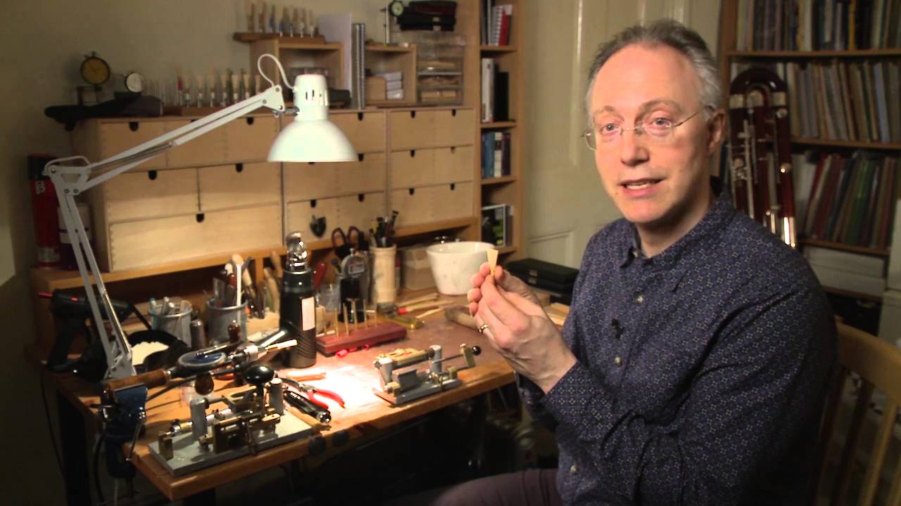 How to Make a Bassoon Reed 9 -  cutting and tipping