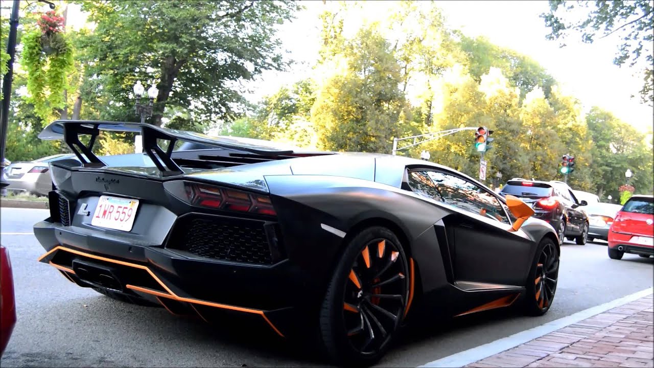 Supercars in Boston - September 17, 2015 - DMC Aventador, 458, 360 Spider, and more!