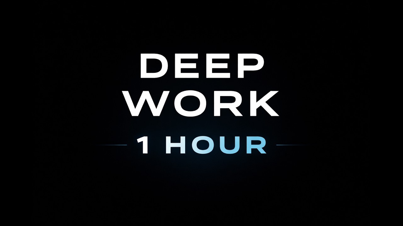 Deep Work Techno Minimal – 1 Hour Clean Productivity Music