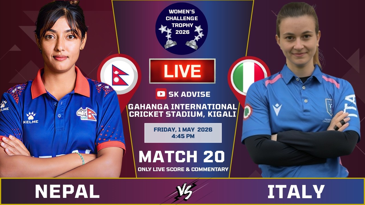 NEPAL'S WOMENS VS ITALY'S WOMENS LIVE MATCH SCORE & COMMENTARY | NEPAL VS ITALY MATCH