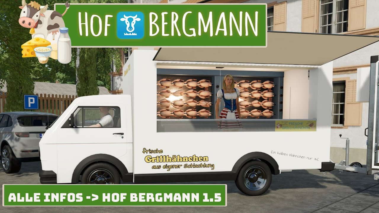 LS22 HOF BERGMANN Sommer UPDATE [1.5.0.0] :Alle Neuerungen, Grillwagen, Rehe, Kompostanlage und mehr