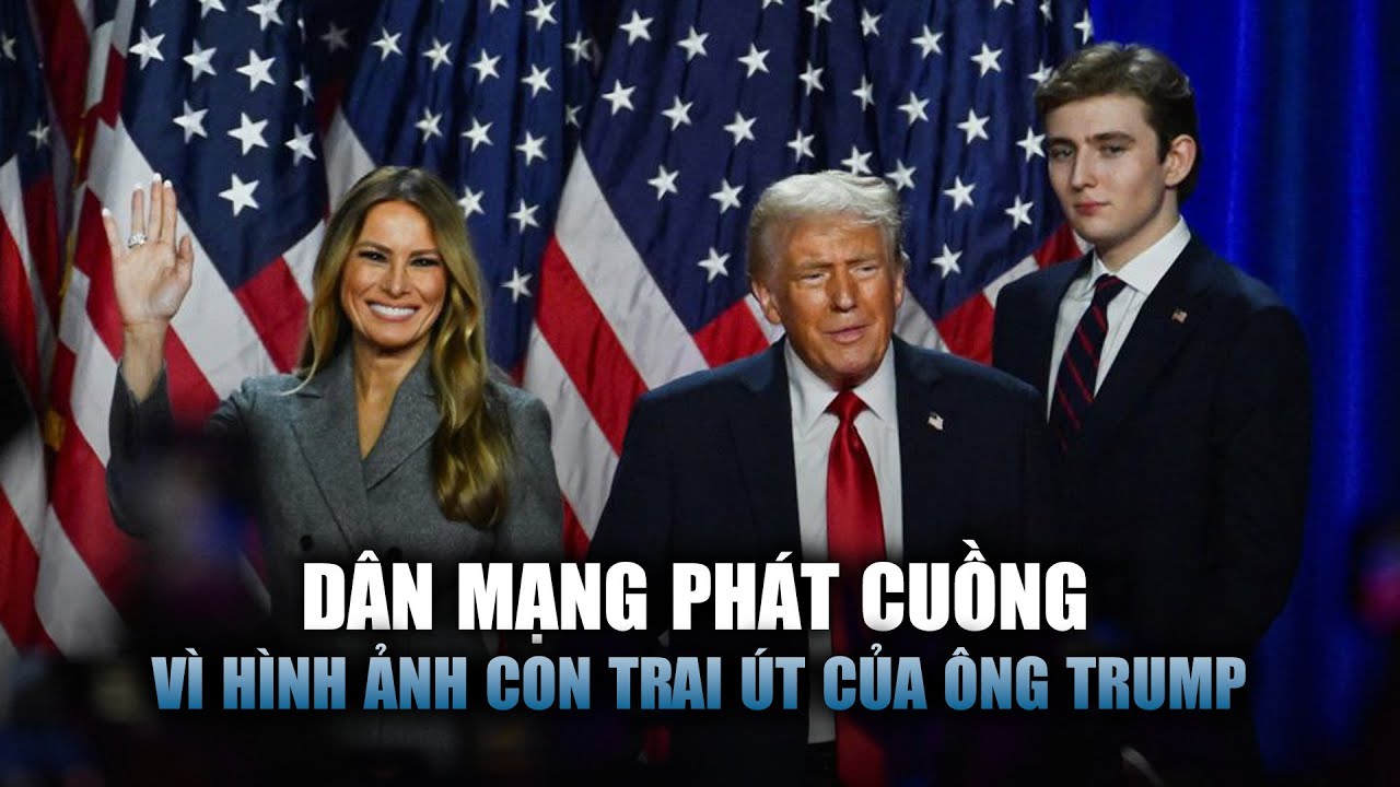 Dân mạng phát cuồng vì hình ảnh con trai út của ông Donald Trump