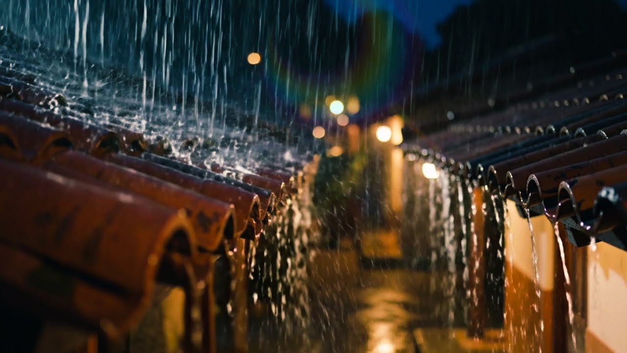 🌧️ NO ADS 🚫 Heavy Night Rain ASMR LIVE | Deep Sleep, Relaxing Rain Sounds For Sleeping and Focus