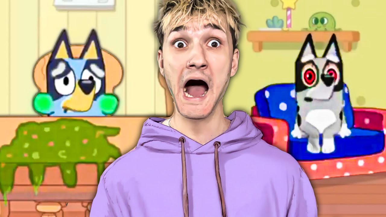 MODRÝ PES BLUEYE ZAČAL ZVRACET A NĚCO SE S NÍM STALO! (Bluey)