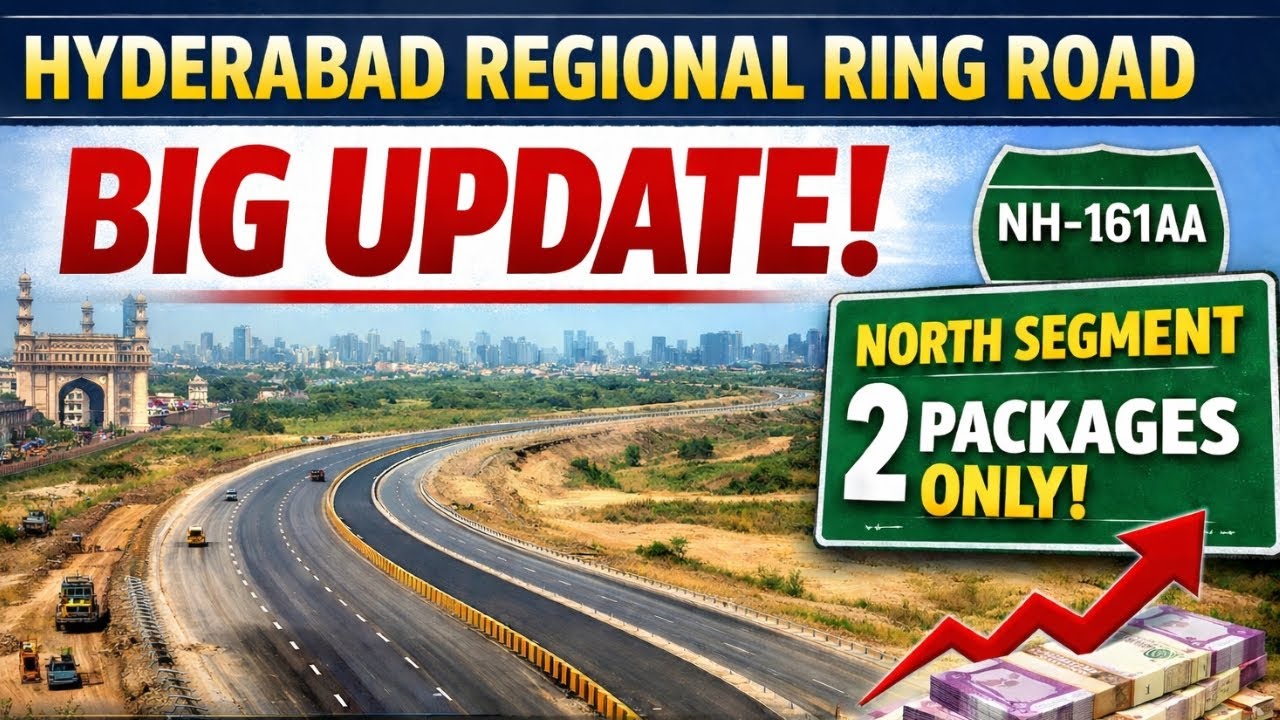 Hyderabad Regional Ring Road Big Update | RRR North Packages Reduced | Land Prices Set to Boom!