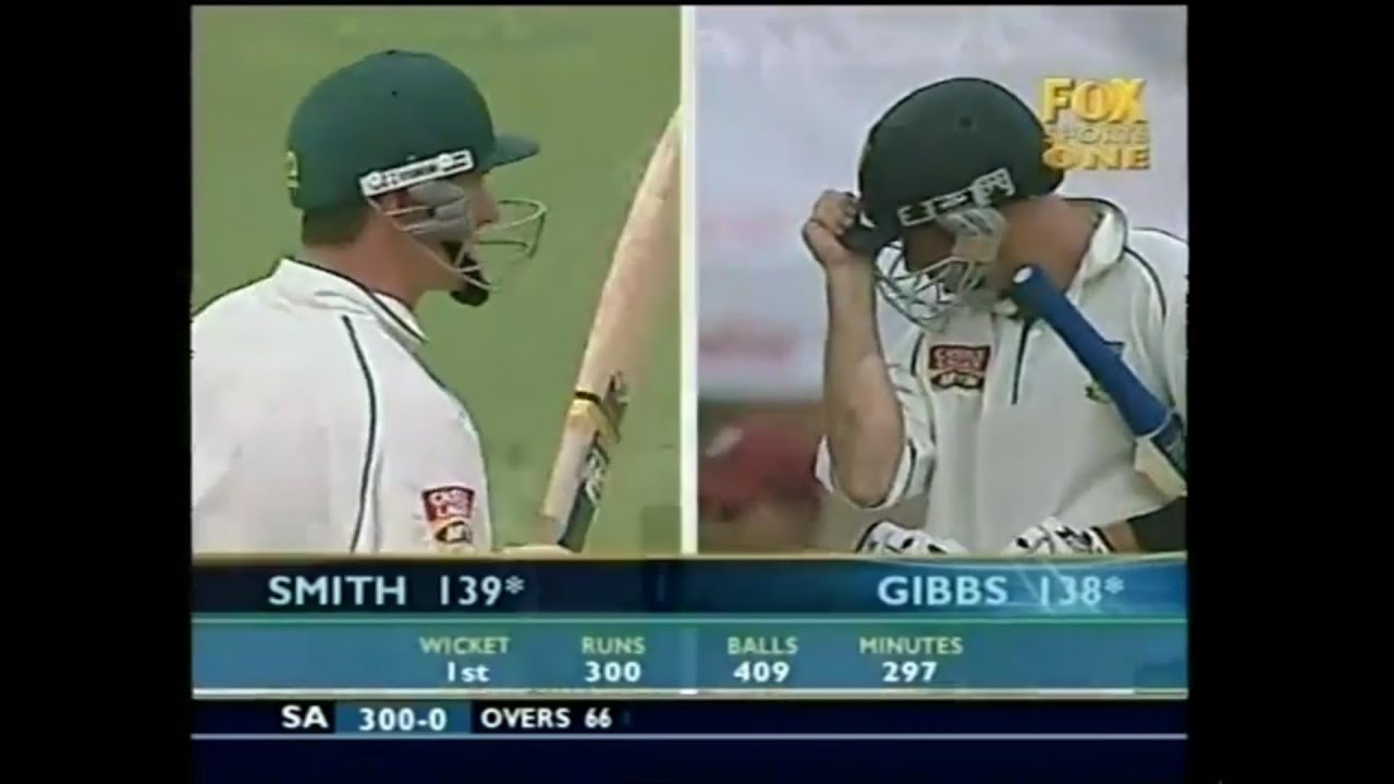 Gibbs (192) & Smith (139) Marathon Opening Stand vs West Indies 4th Test 2004 at Centurion