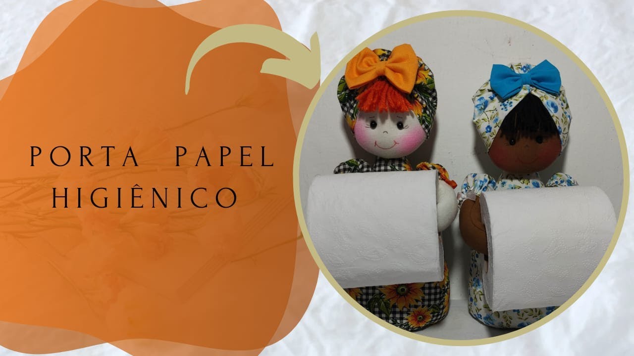 Bonequinha com turbante porta papel higiênico  moldes gratuito vem aprender é fácil