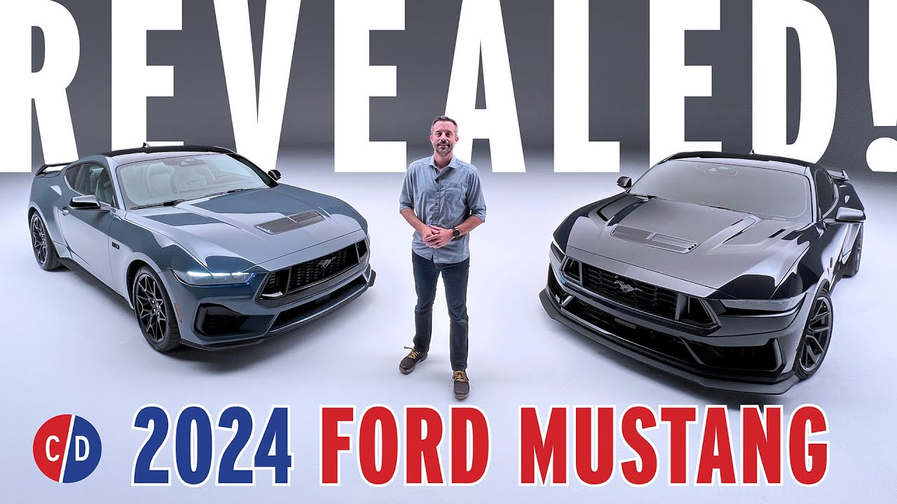 REVEALED! 2024 Ford Mustang and Track-Ready Mustang Dark Horse | Car and Driver