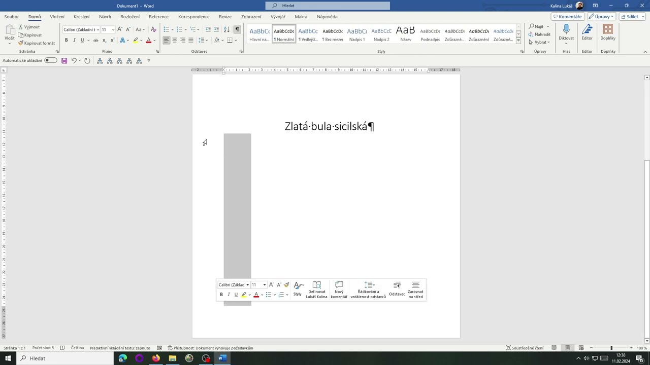 Tvorba tituln&iacute; strany