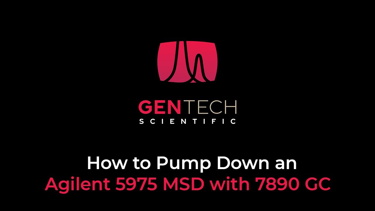 How to Pump Down an Agilent 5975 MSD with 7890 GC