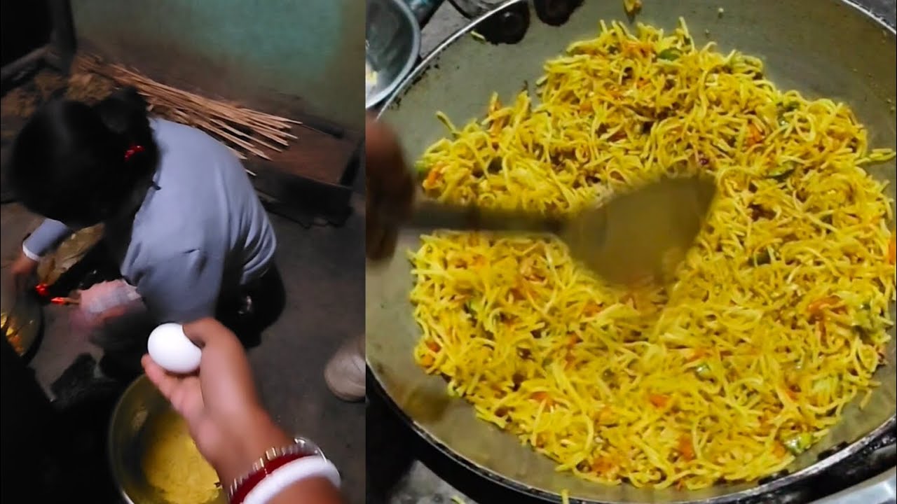 সবাই মিলে রাতে চাওমিন খেলাম 😋🤤
