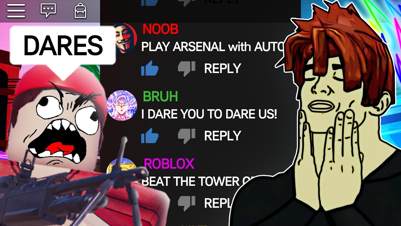 ROBLOX DARES (funny moments)