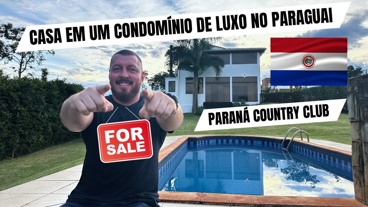 CASA EM UM CONDOMÍNIO DE LUXO NO PARAGUAI – PARANÁ COUNTRY CLUB