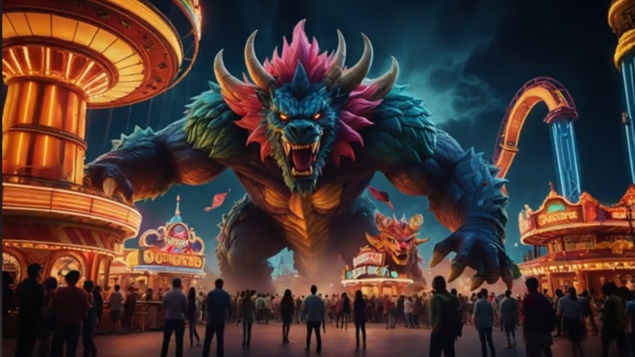 The adventures of the superhero Hamo and his friends (Hulk and Goku) in an amusement park in France