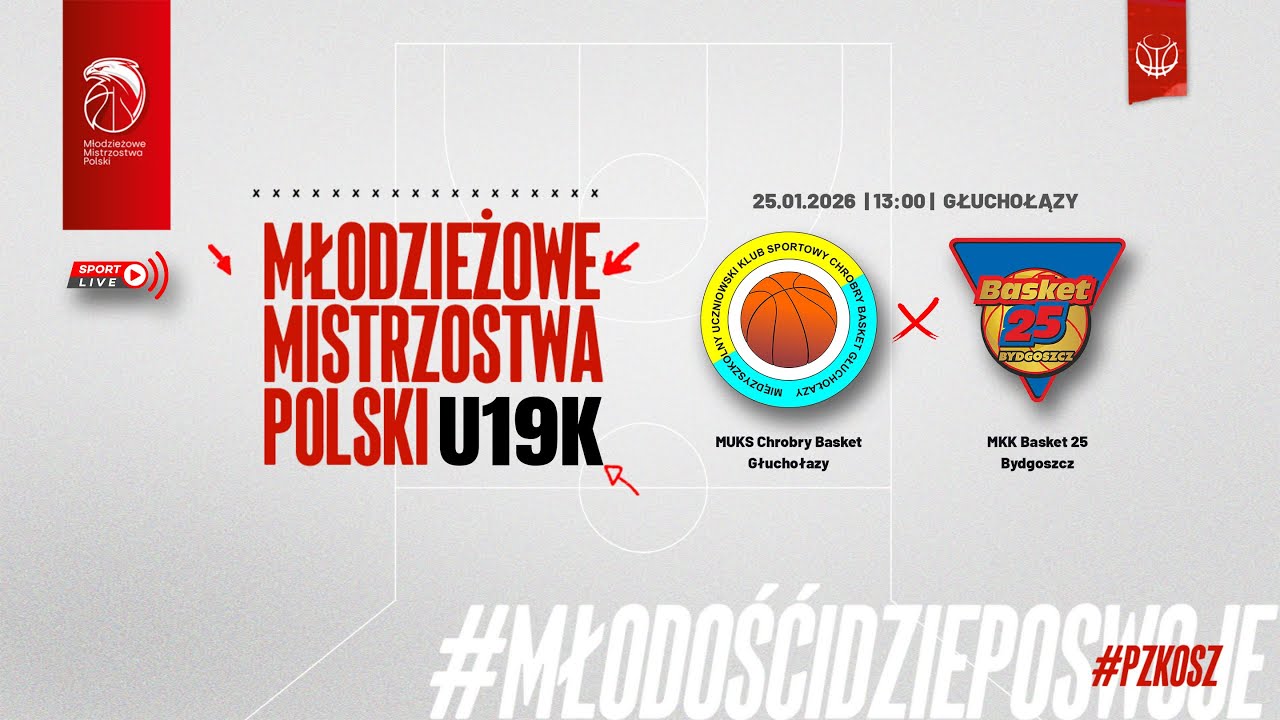 MUKS Chrobry Basket Głuchołazy - MKK Basket 25 Bydgoszcz (1/4 MMP U19K)
