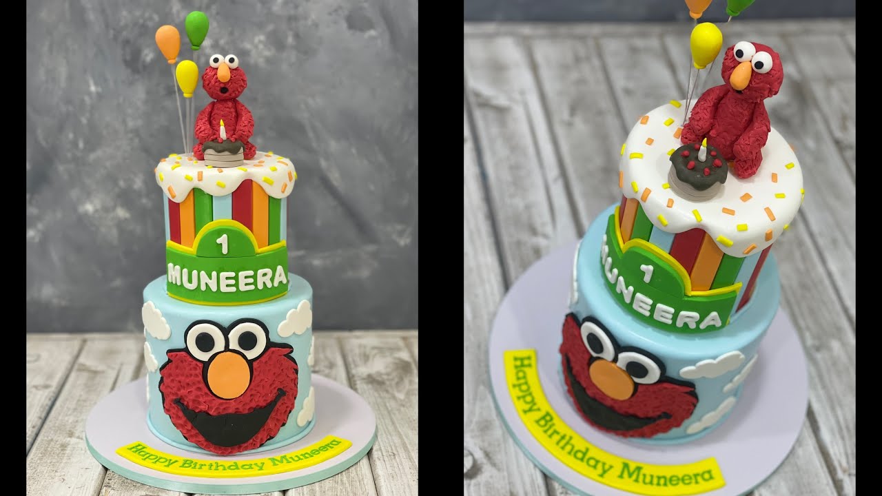 Sesame Street Elmo Cake