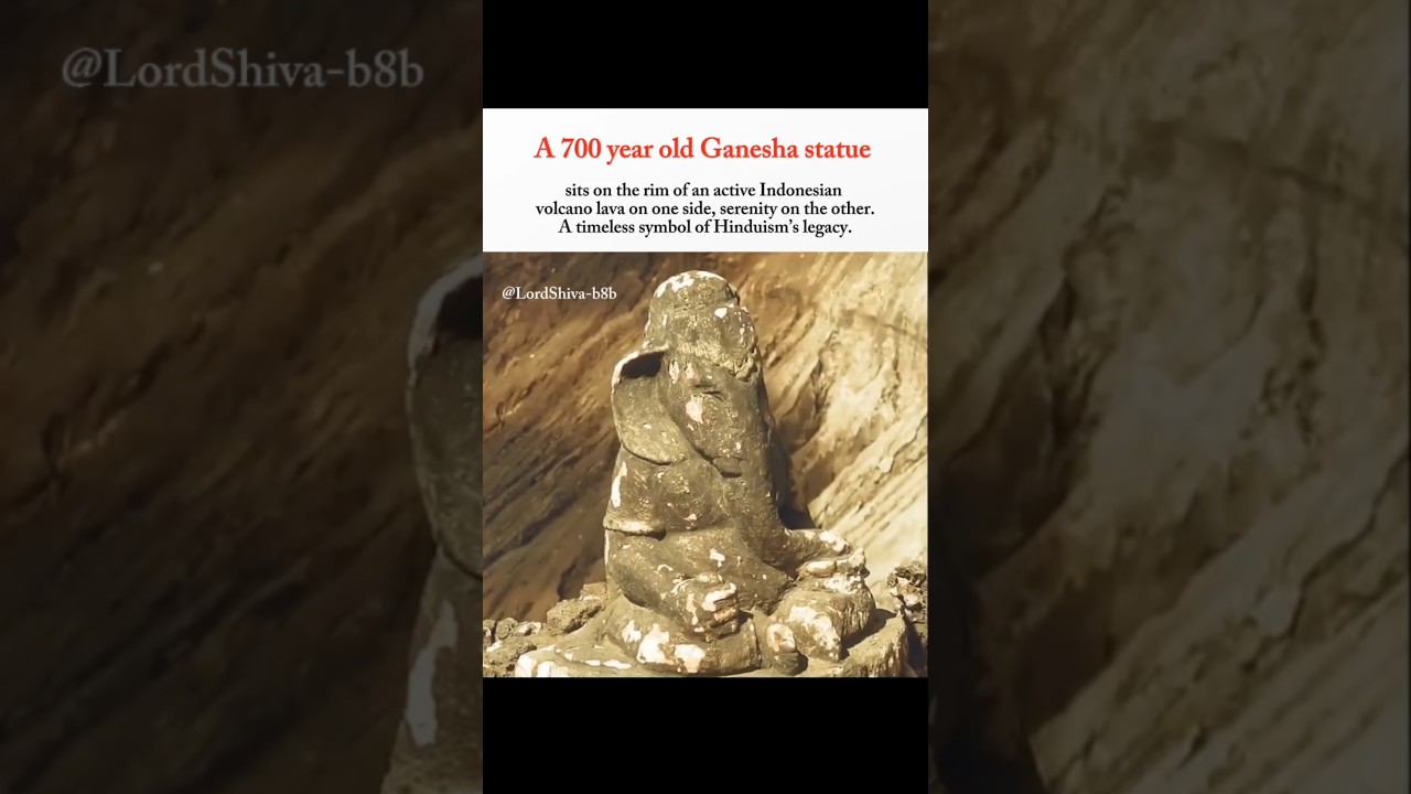 🔥 700-Year-Old Ganesha Statue on an Active Volcano in Indonesia 🌋
