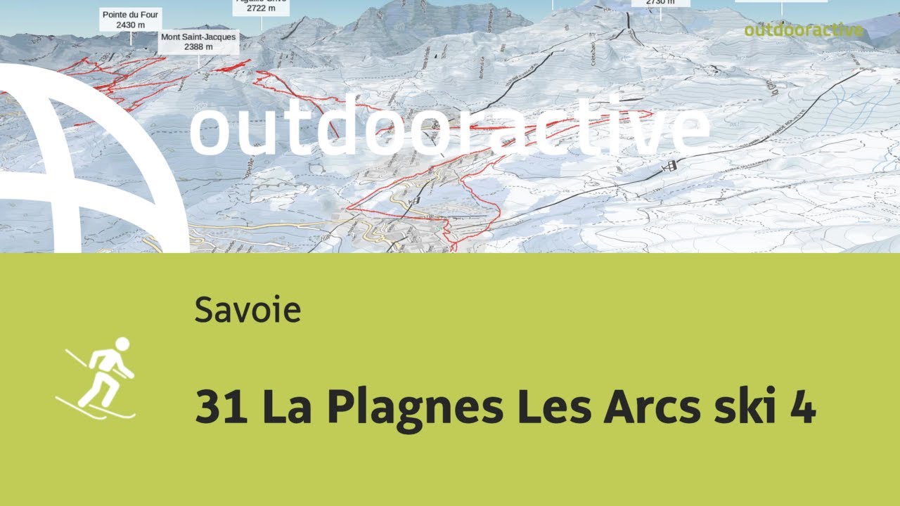 Flyover video: 31 La Plagnes Les Arcs ski 4