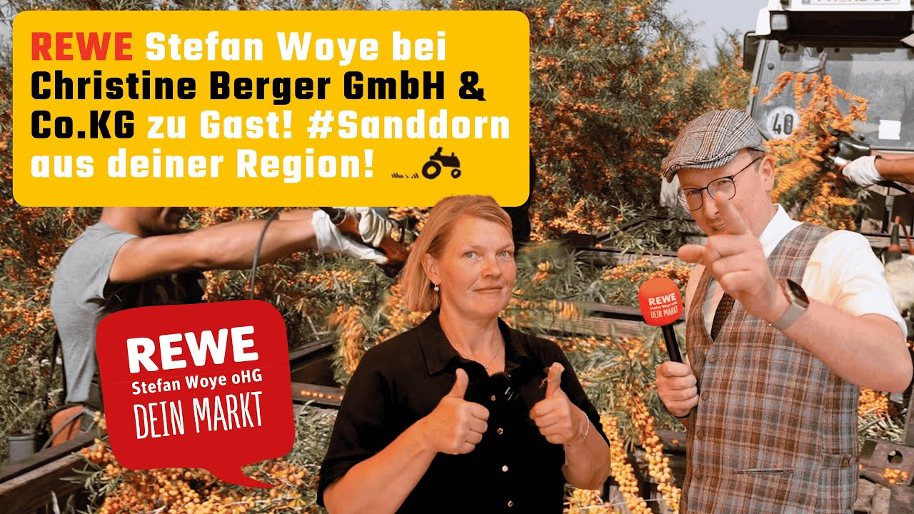 Stefan Woye unterwegs: Zu Besuch bei Dorothee Berger – Frische Sanddorn-Produkte aus der Region!
