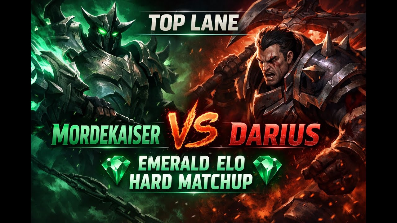 Top Lane Mordekaiser vs Darius  Hard Matchup – | Emerald Elo | EUW