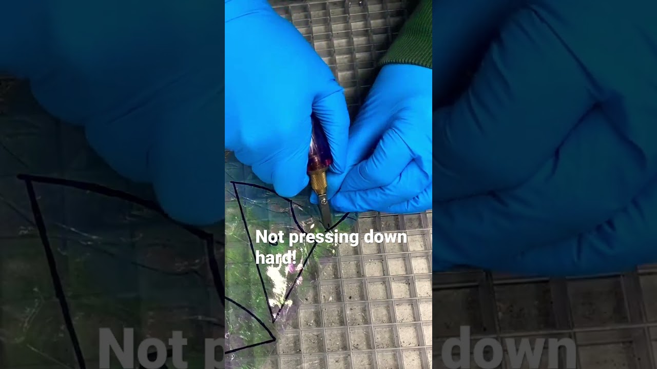 The SECRET to cutting stained glass perfect every time!!!