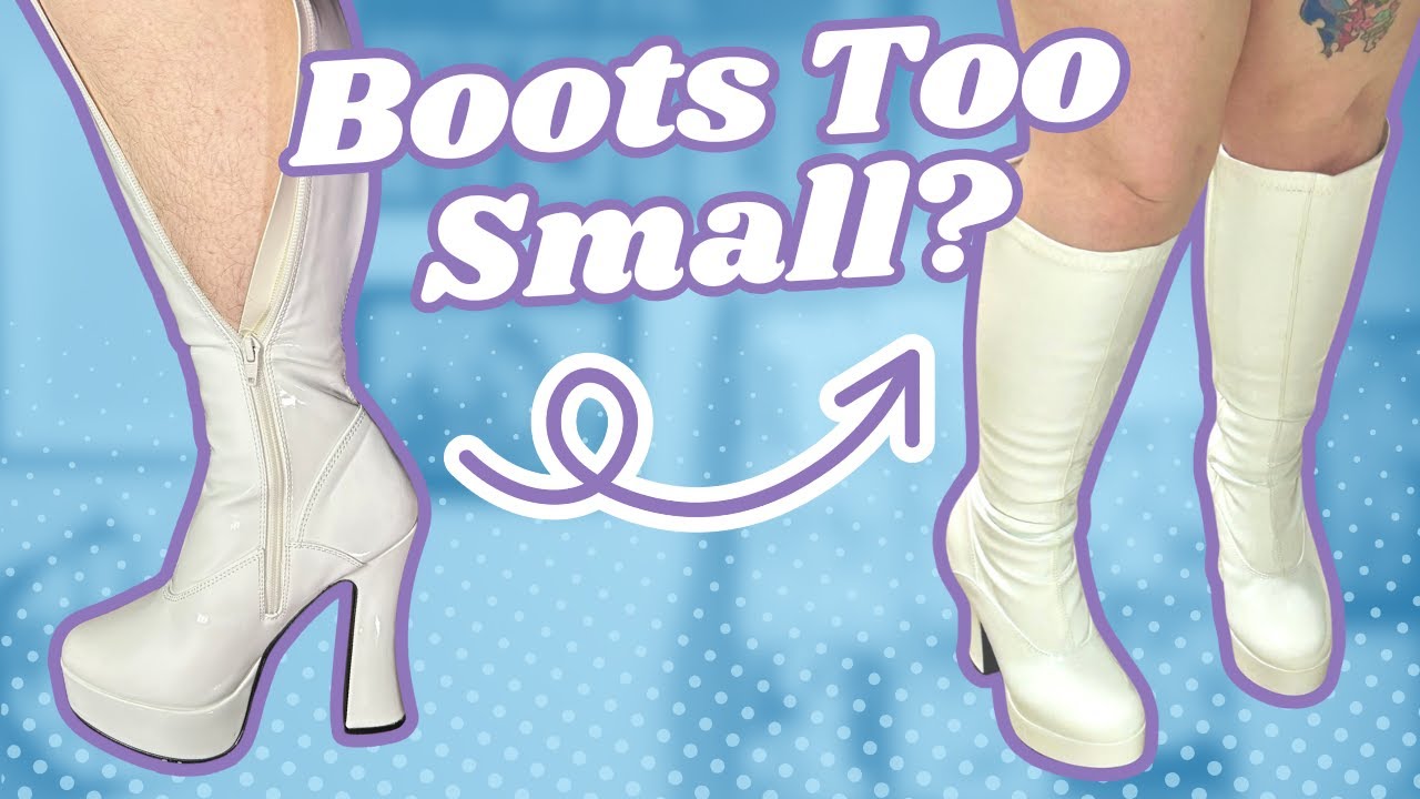 DIY Sizing Up Boots That Won't Zip | Simple Shoe Alteration Sewing Tutorial