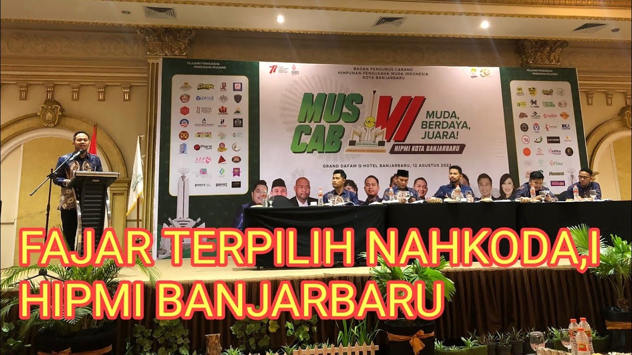 FAJAR TERPILIH NAHKODA'I  HIPMI BANJARBARU