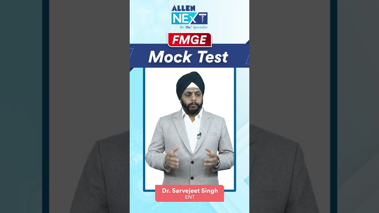 Want to score 180+ in FMGE? |  Check out the Major Mock Test & LIVE Discussion with ALLEN NExT!