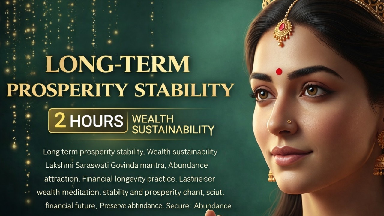 2 Hours Karagre Vasate Lakshmi Mantra for Long Term Prosperity Stability & Wealth Blessings