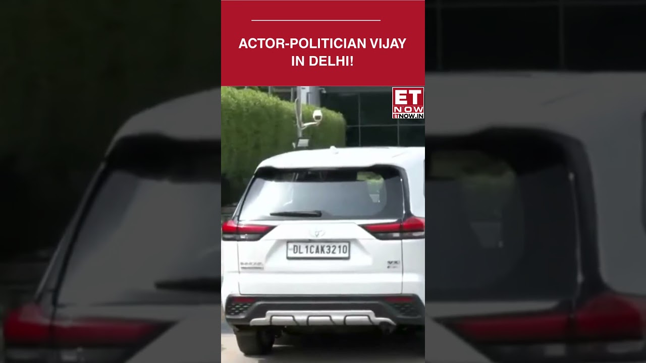 Thalapathy Vijay Reaches Delhi Airport, Security Tightened | ET Now | Breaking #shorts