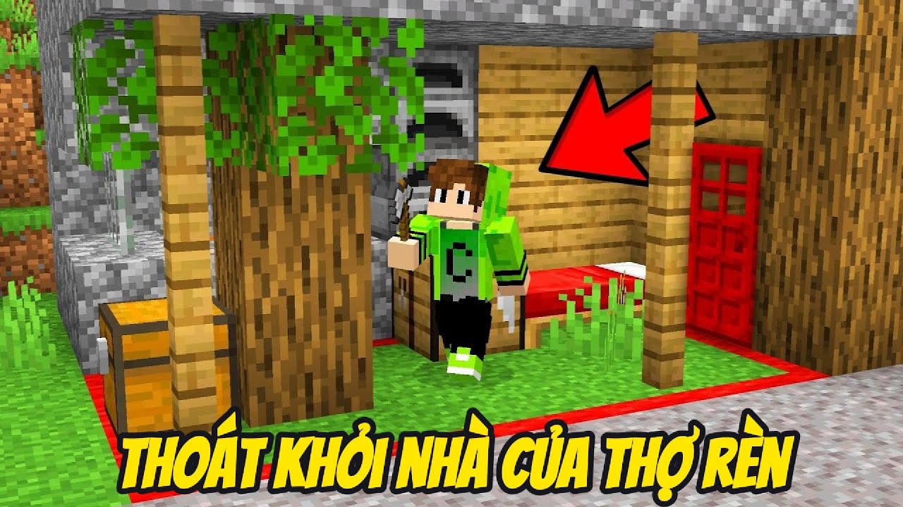DÂN LÀNG KHỐN NẠN NHỐT TÔI VÀO NHÀ CỦA THỢ RÈN VÀ PHẢI TÌM CÁCH TRỐN THOÁT TRONG MINECRAFT BẤT ỔN 🤣