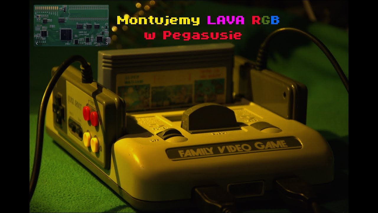 Montujemy LAVA RGB (ale wykorzystamy tylko S-VIDEO) w Pegasusie - potem pogramy