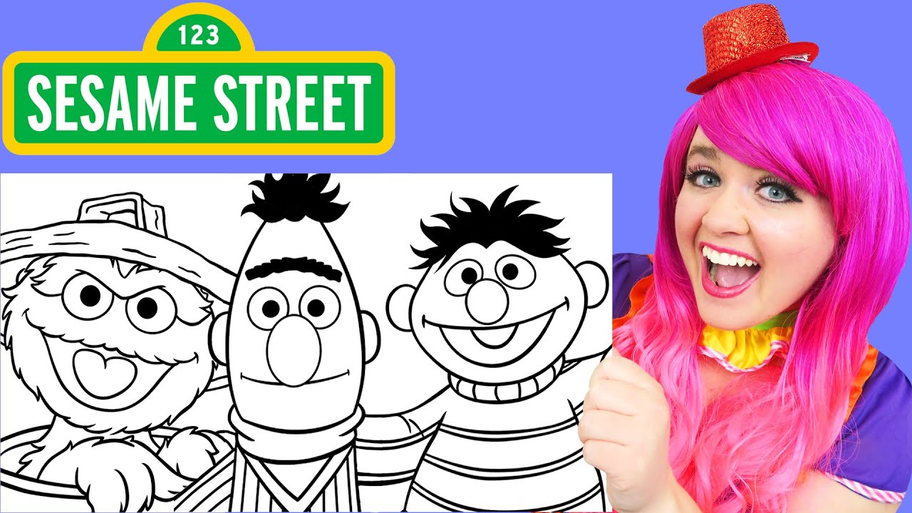 Coloring Sesame Street Characters