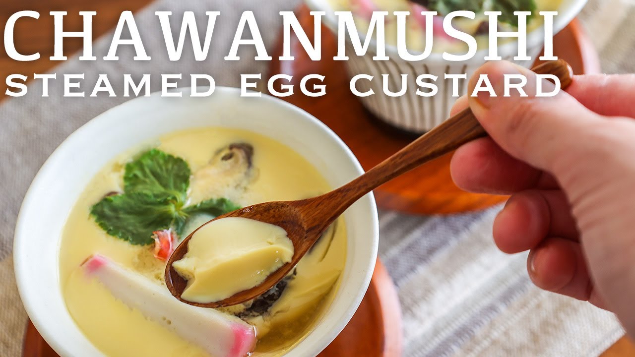 CHAWANMUSHI - Steamed Egg Custard - Japanese Cooking - 茶碗蒸しレシピ