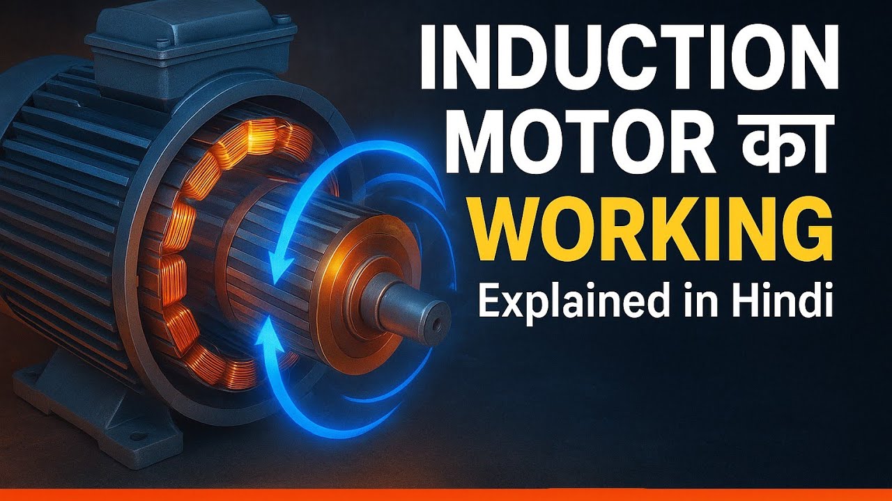 Induction_Motor Podcast-1 Working principle and Construction in hindi आसान भाषा में #deep_drive