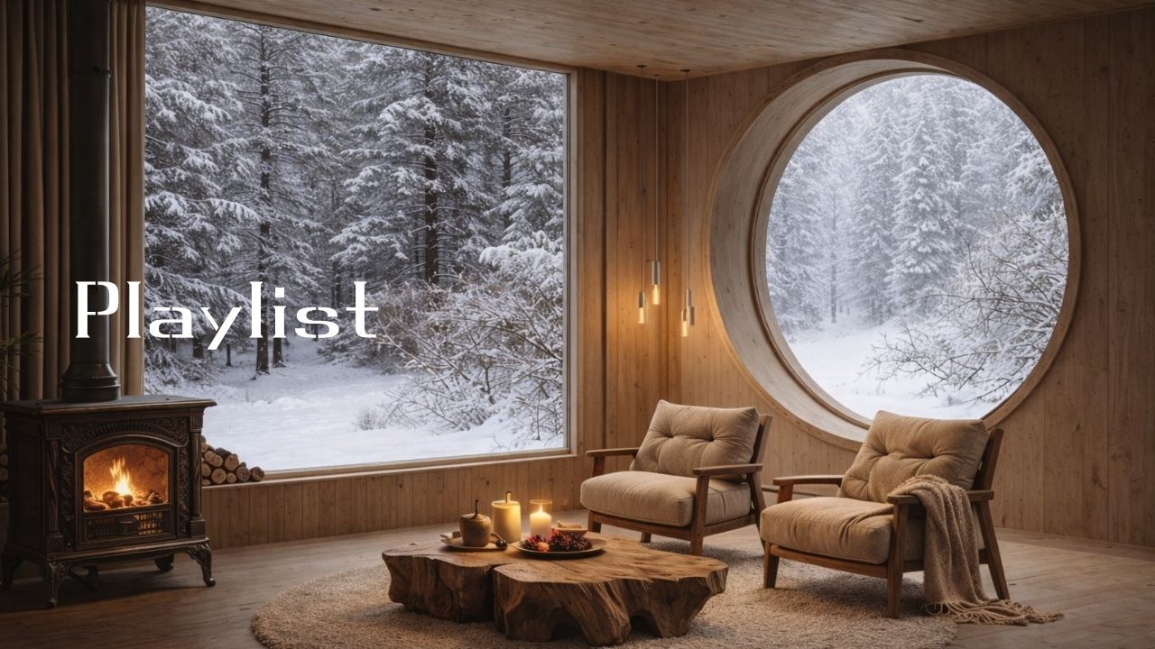 Зимняя мелодия у окна, момент отдыха для души❄️☕|