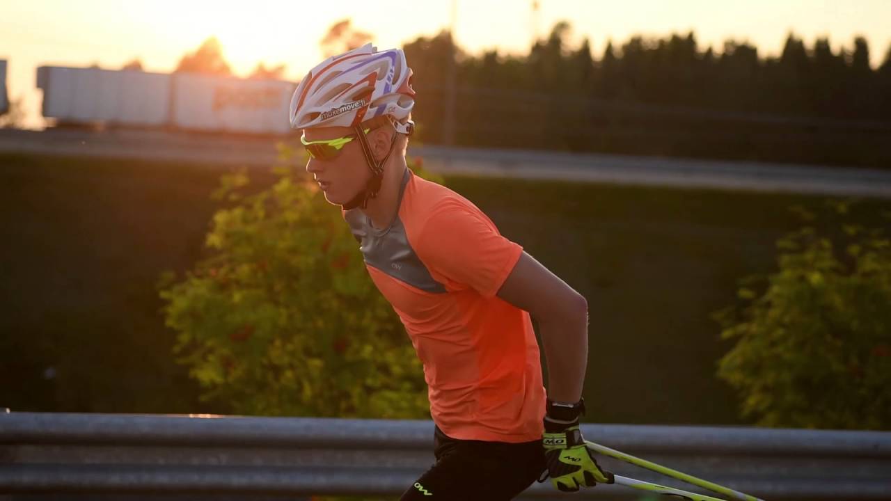 ONE WAY  rollerski training in Finland