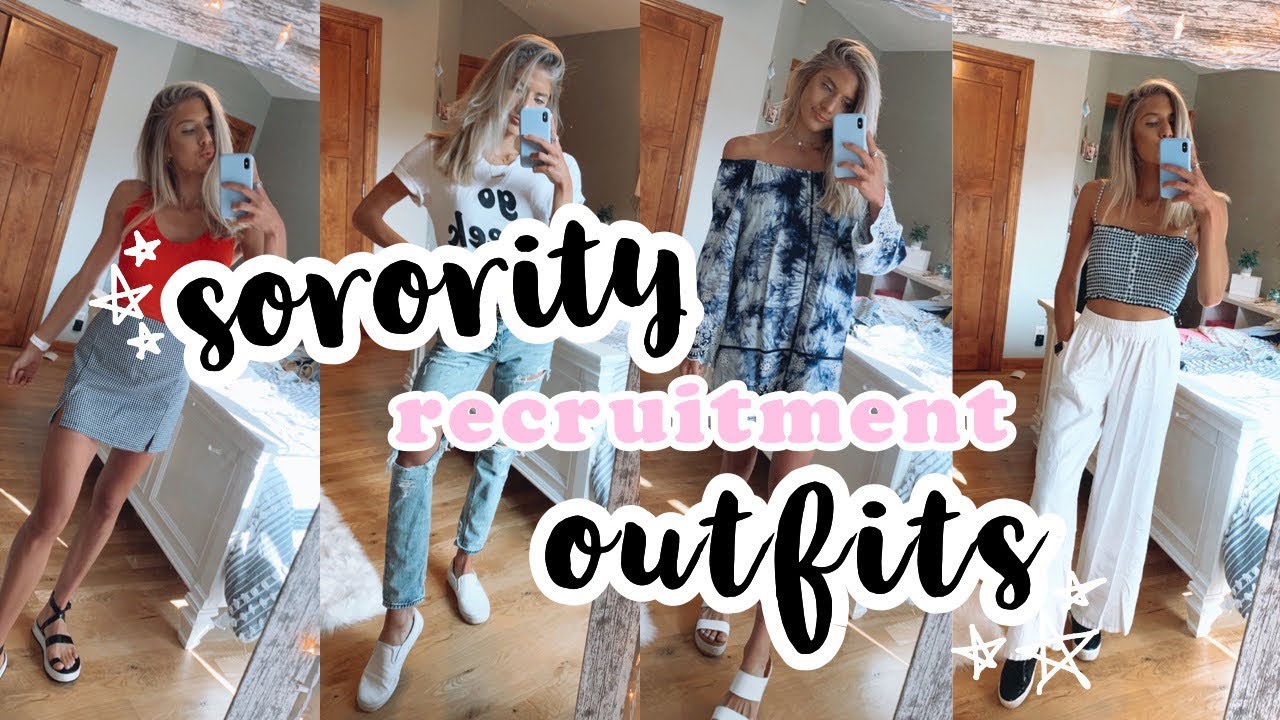 RUSH OUTFIT IDEAS: sorority recruitment!