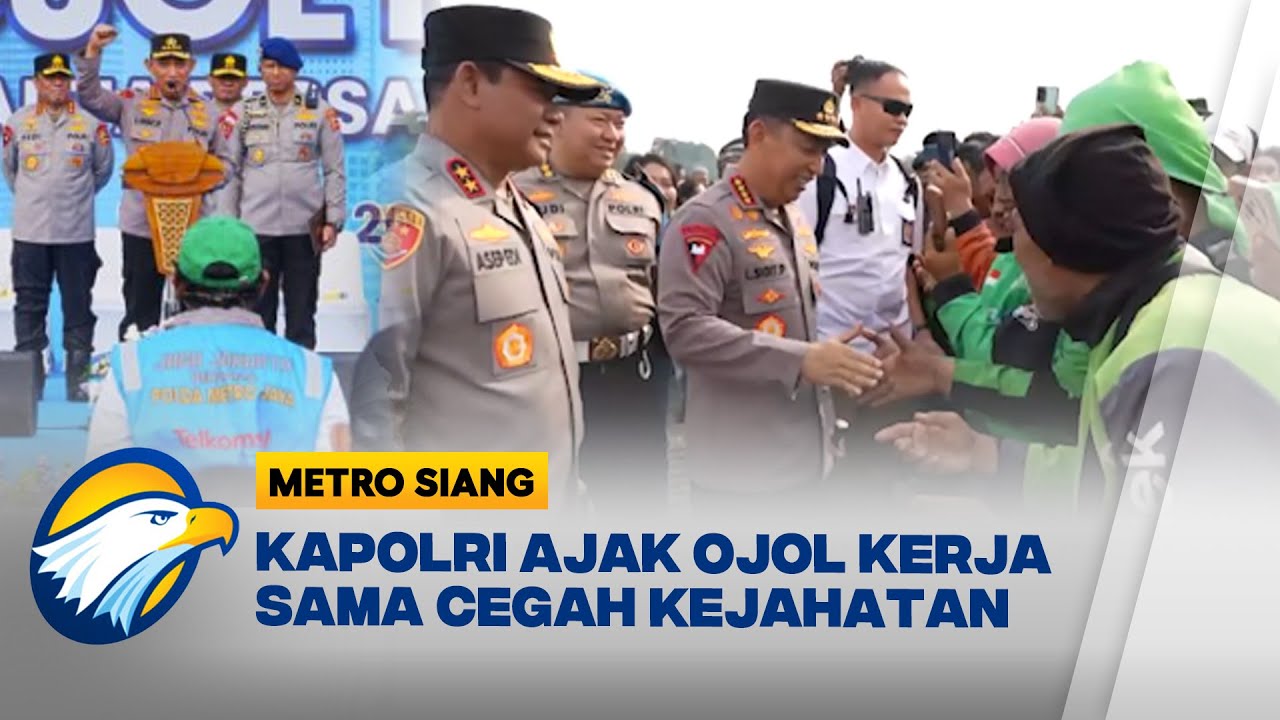 Kapolri Ajak Ojol Bersinergi Jaga Kamtibmas [Metro Siang]