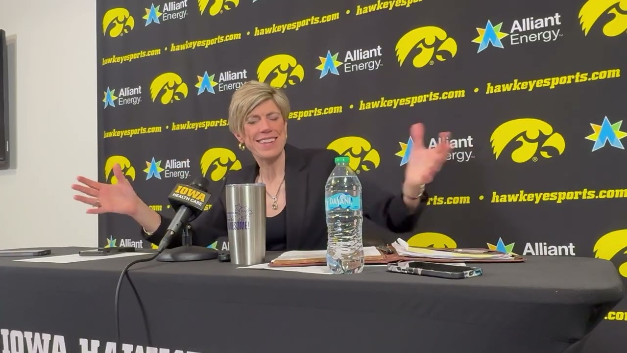 Hear from Iowa women's basketball coach Jan Jensen after Hawkeyes beat Illinois