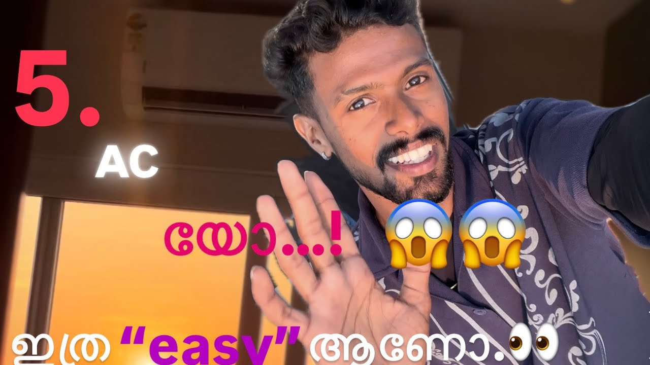 ഇത്ര എളുപ്പമാണോ”5”. AC ഫിറ്റ്ചെയ്യാൻ😱😱…………………..#acmechanic #actechnician #mallu #kerala 