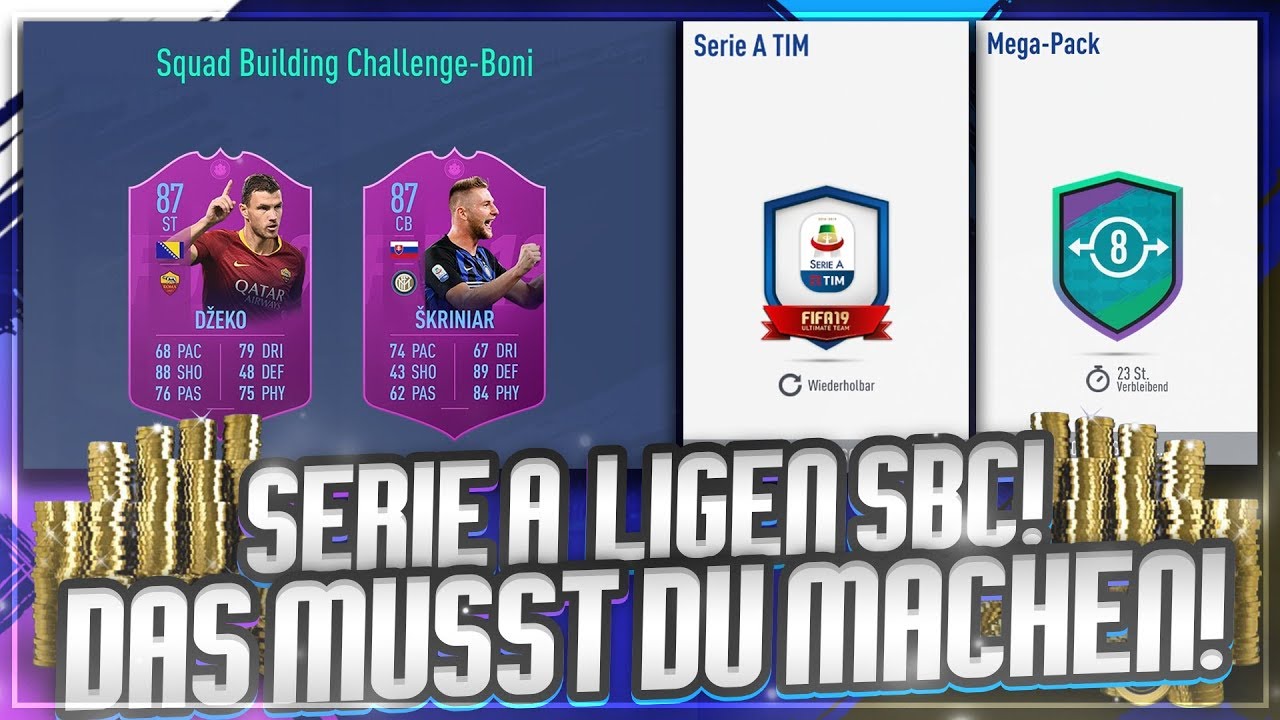 FIFA 19: NEUE SERIE A LIGEN SBC + BIS 19 UHR MUSST DU DAS MACHEN 😱🔥