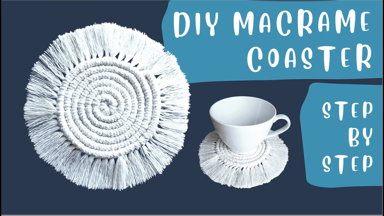 Easy Macrame Coaster Tutorial (Step by Step)