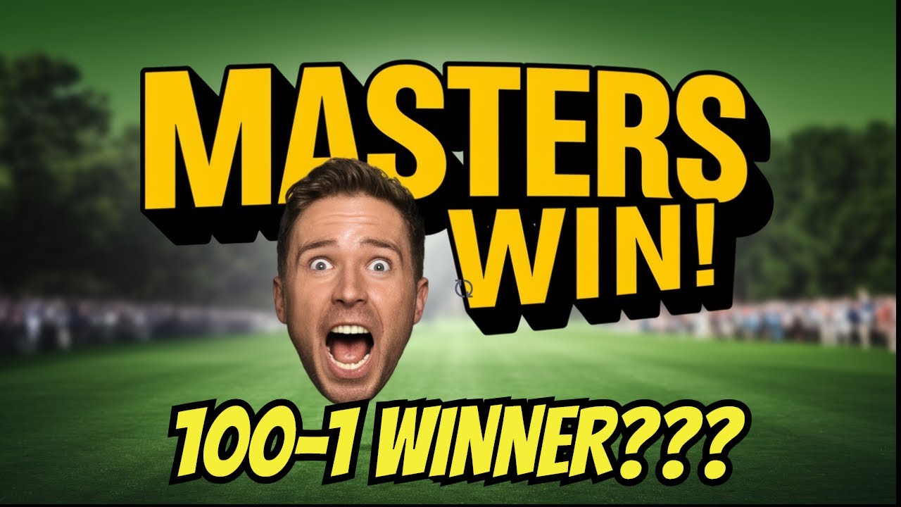 Professional Gambler REVEALS Masters Golf 2025 Betting Results! 100-1 WINNER?