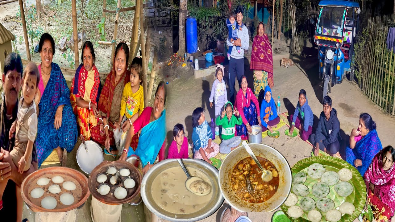 ভক্ত বাড়ির পিঠের মেলা|,১০ কেজি চালের গুড়োর পিঠে||