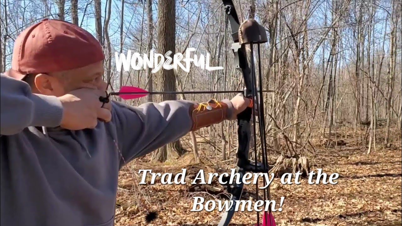Trad Archery at our local Range! Thank God for some good weather!