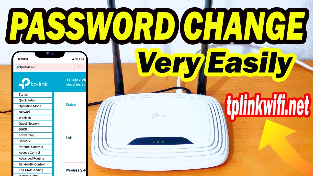 TP-Link Router WiFi Password Change Using Mobile