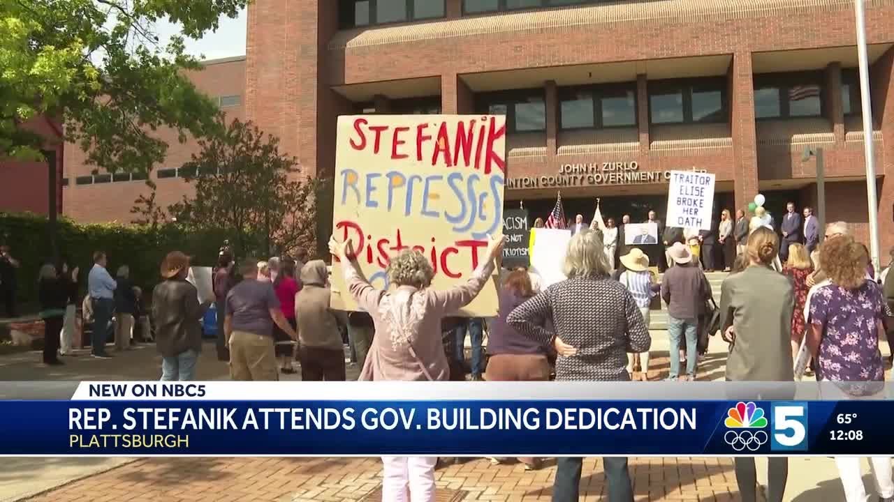 Congresswoman Elise Stefanik met with boos, jeers during visit to Plattsburgh