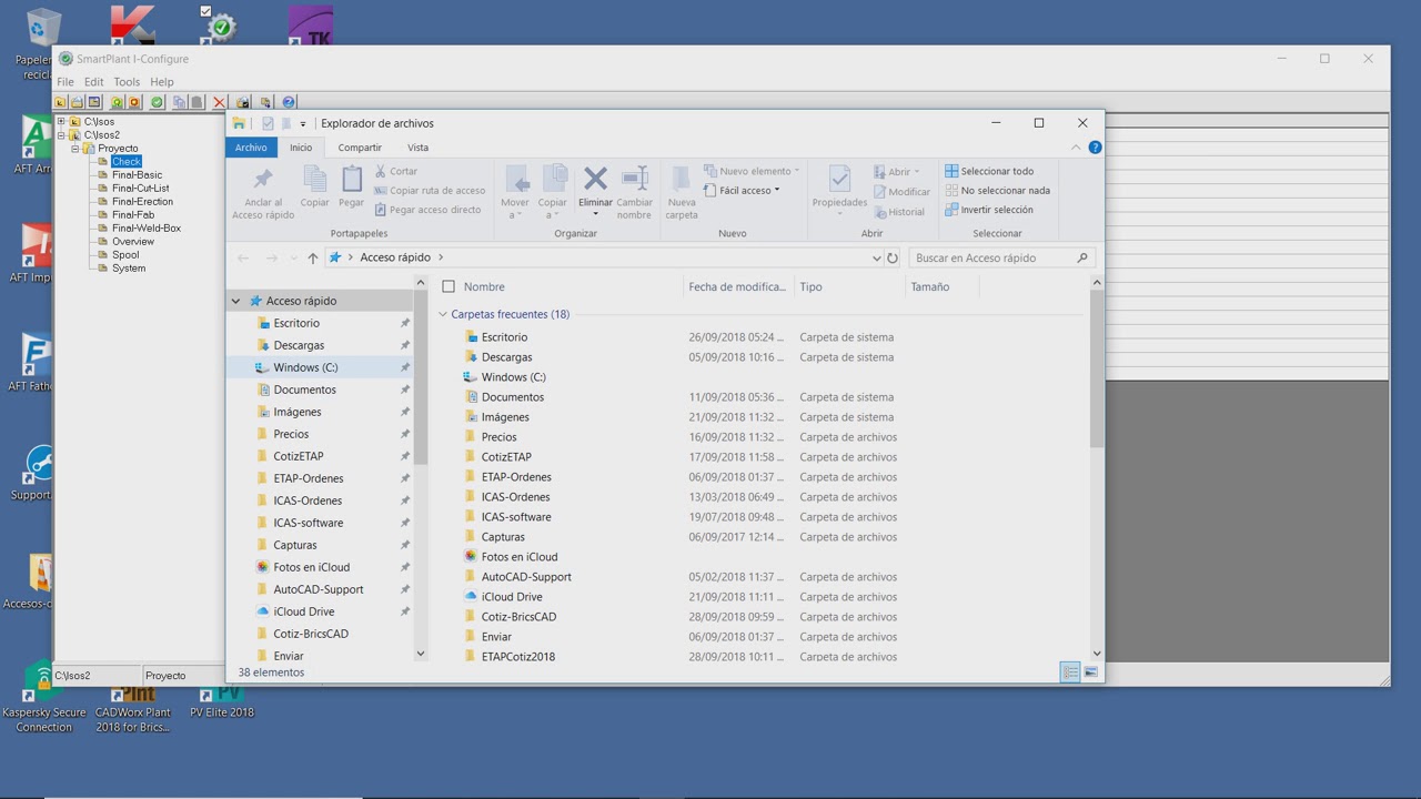 I-Configure creando directorio para isométricos