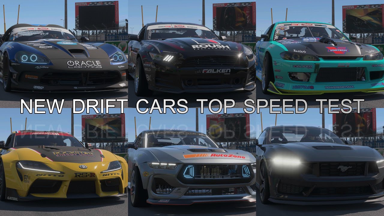 FORZA MOTORSPORT 8 UPDATE 13 NEW DRIFT CARS SPEED TEST